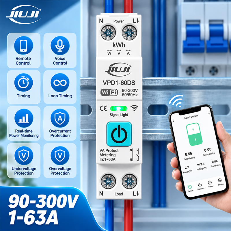 Smart Accessories - Slimme WiFi DIN-rail schakelaar 1P Tuya