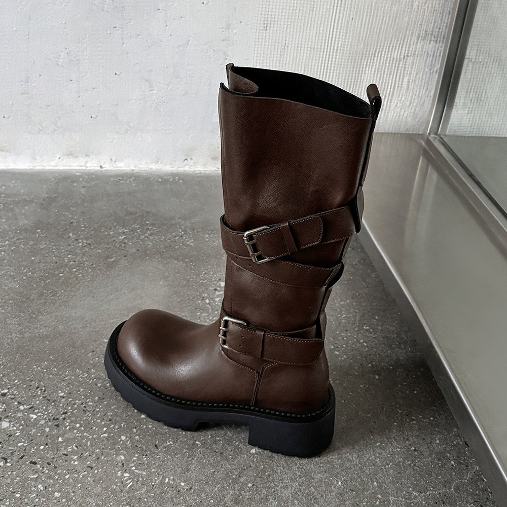 Aucegi Echt Leer Platform Blok - Leather Classic Strap recensie en prijs