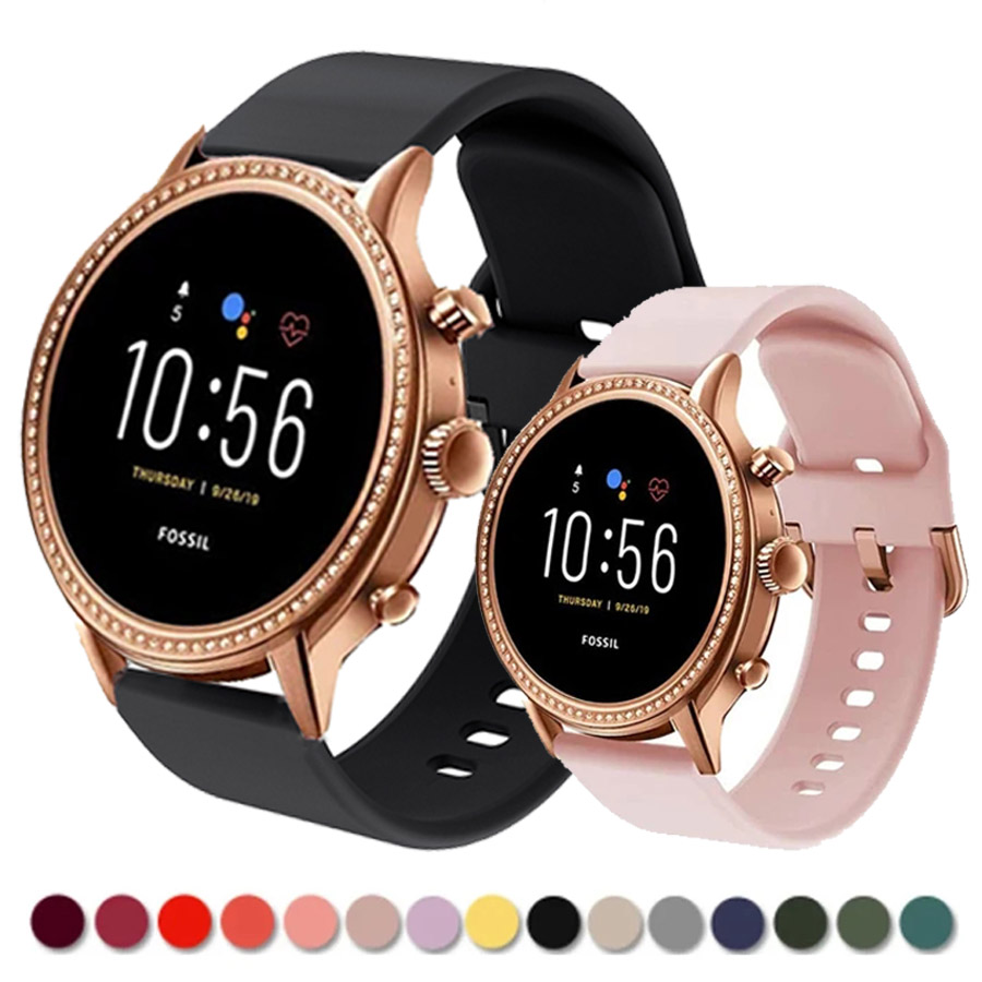 Siliconen band voor Fossil Dam - Fossil Smartwatch Accessories recensie en prijs