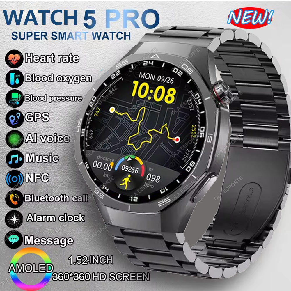 Nieuwe Watch 5 Pro Smartwatch  - Smartwatch Custom recensie en prijs