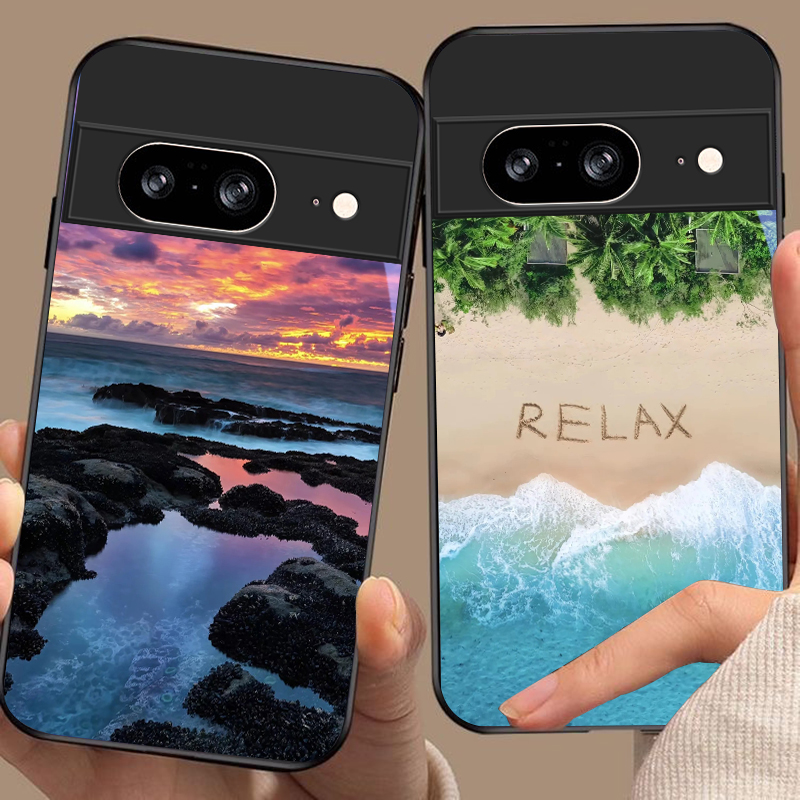 Kustlandschap bij zonsondergan - Google Pixel 9 recensie en prijs